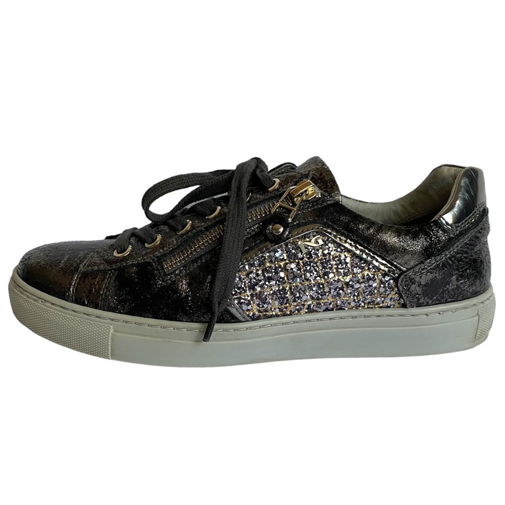Nero Giardini leather and sparkled dressy Sneaker EU38